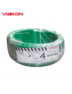 Cable Electrico Cobre THHN 4 AWG Verde 100MT