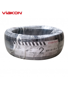 Cable Electrico Cobre THHN 2 AWG Negro 100MT