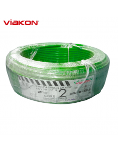 Cable Electrico Cobre THHN 2 AWG Verde 100MT