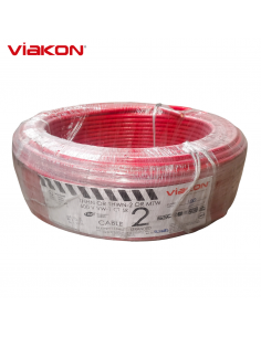 Cable Electrico Cobre THHN 2 AWG Rojo 100MT