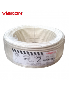 Cable Electrico Cobre THHN 2 AWG Blanco 100MT