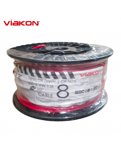 Cable Electrico Cobre THHN 8 AWG Rojo 500FT