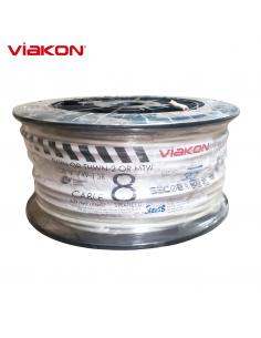 Cable Electrico Cobre THHN 8 AWG Blanco 500FT