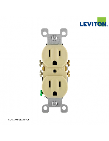 LEVITON TOMACORRIENTE DOBLE