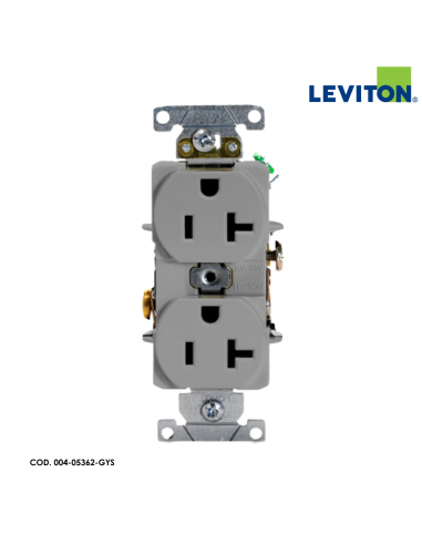 LEVITON TOMACORRIENTE DOBLE 20A INDUSTRIAL