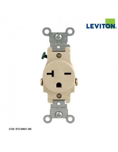 LEVITON TOMACORRIENTE SENCILLO 20A COMERCIAL