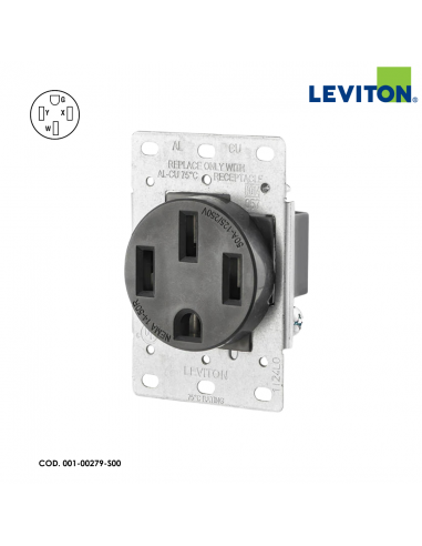 LEVITON TOMACORRIENTE 50A TRIFÁSICO INDUSTRIAL
