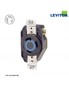 LEVITON TOMACORRIENTE MEDIA VUELTA DE SEGURIDAD 30A...