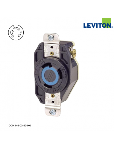 LEVITON TOMACORRIENTE MEDIA VUELTA DE SEGURIDAD 30A INDUSTRIAL