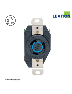 LEVITON TOMACORRIENTE MEDIA VUELTA DE SEGURIDAD 20A/250V...