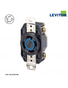 LEVITON TOMACORRIENTE MEDIA VUELTA DE SEGURIDAD 30A/250V...