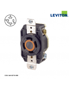 LEVITON TOMACORRIENTE MEDIA VUELTA DE SEGURIDAD TRIFÁSICO...
