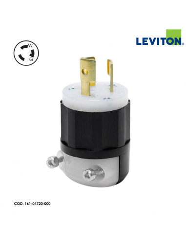 LEVITON ENCHUFE MEDIA VUELTA DE SEGURIDAD INDUSTRIAL