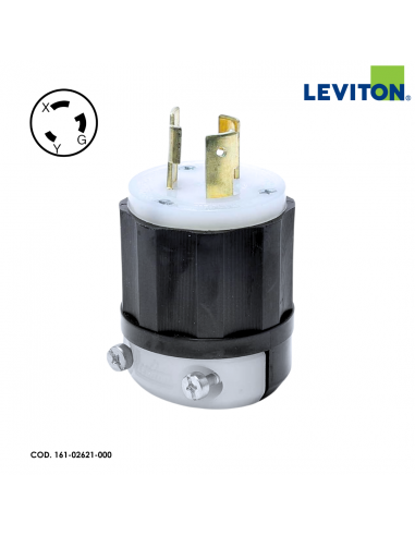 LEVITON ENCHUFE MEDIA VUELTA DE SEGURIDAD 30A INDUSTRIAL