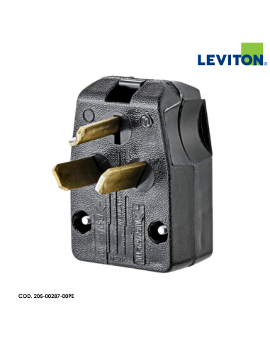 LEVITON ENCHUFE DE HOJA RECTA 30/50A