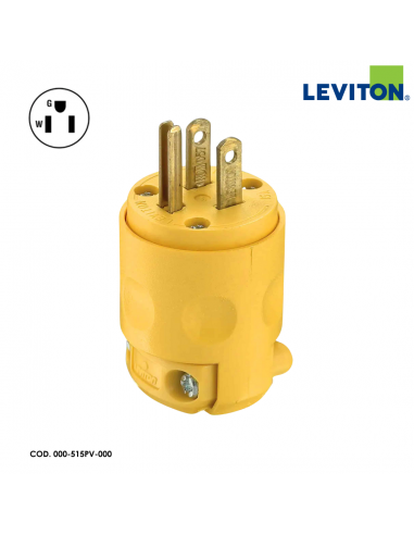 LEVITON ENCHUFE DE REPUESTO 15A COMERCIAL