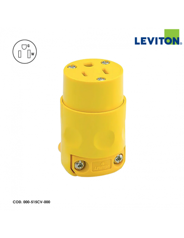 LEVITON ENCHUFE HEMBRA DE REPUESTO 15A COMERCIAL