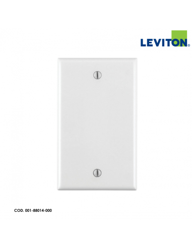 LEVITON TAPA CIEGA BLANCA