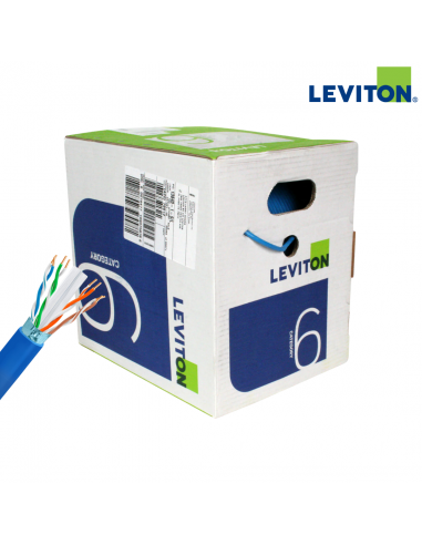 LEVITON CABLE UTP CAT6A 23AWG REVESTIMIENTO ANTI RUIDO