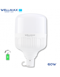WELLMAX LAMPARA LED RECARGABLE USB 60WATTS