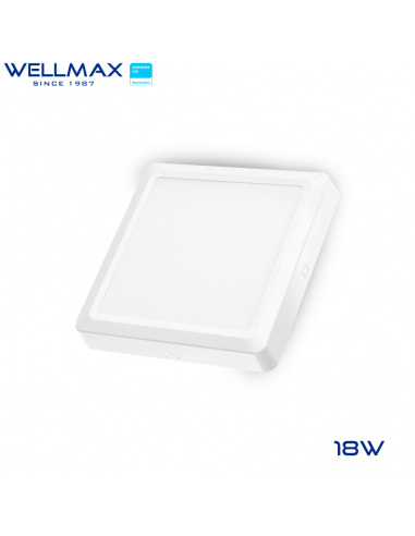 WELLMAX SPOT LED SUPERFICIAL 18WATTS CUADRADO