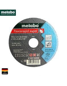 DISCO CORTE METAL FLEXIARAPID SUPER INOX 4-1/2" PLANO