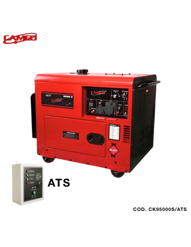 GENERADOR DIESEL CAMEO CK9500S 7000W SILENCIOSO CON ATS