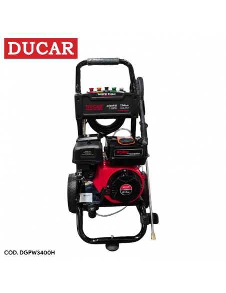 HIDROLAVADORA DUCAR DGPW3400H 3400 PSI Motor 212cc