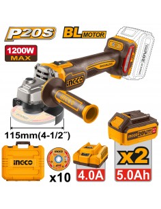 PULIDORA ANGULAR  4-1/2" 1200W MAX 20V INGCO