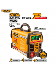 SOLDADORA INVERTER 200A PRO INGCO
