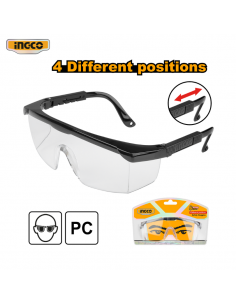 LENTES DE SEGURIDAD POLICARBONATO TRANSPARENTE INGCO