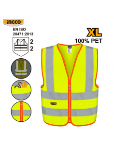 CHALECO REFLECTANTE DE SEGURIDAD ALTA VISIBILIDAD INGCO