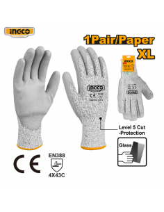 GUANTES DE SEGURIDAD ANTICORTE NIVEL 5 INGCO