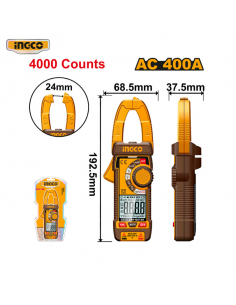 PINZA AMPERIMÉTRICA DIGITAL AC INGCO