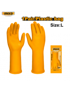 GUANTE DE PVC LATEX TALLA L INGCO