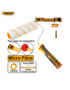 RODILLO DE MICROFIBRA PARA PARED INTERIOR 9" INGCO