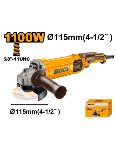 INGCO PULIDORA ANGULAR 4 1/2" 1100W