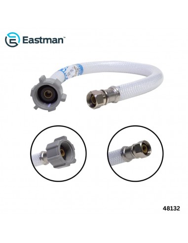 EASTMAN TUBO DE ABASTO PVC REFORZADO 1/2 X 3/8...